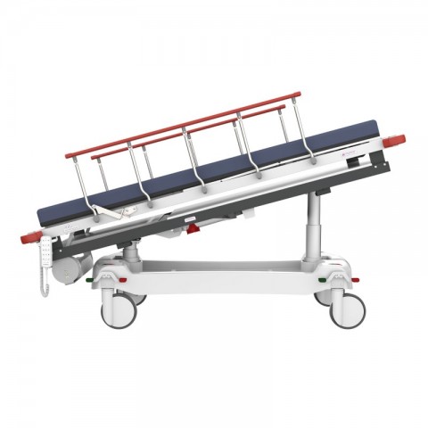<h5 class="lightbox-heading">Head and foot tilt</h5><div class="d-none d-lg-block">A generous 15 degrees top tilt both directions.<br />
Position a patient how you need them or quickly lower their head down (and feet up) in an emergency.</div>